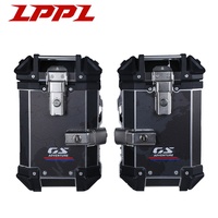 Promotion : Top Case Moto en Aluminium 55I, Lot de 3 Boîtes Antivol pour Motos de Tourisme/Cruisers