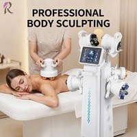 Appareil de remodelage corporel à pression négative avec boule rotative à 360° pour la réduction de la cellulite, doté de 6 poignées à rouleaux
