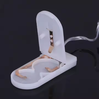 Guirlande lumineuse LED en fil de cuivre, mini-lumières LED clignotantes, lumières féériques, boîte à piles bouton, 1M 2M 3M pour extérieur, Noël, fêtes