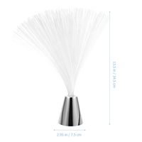 Lampe à fibres optiques LED multicolores moderne alimentée par batterie pour centre de table de mariage ou de fête avec LED de 3x5mm