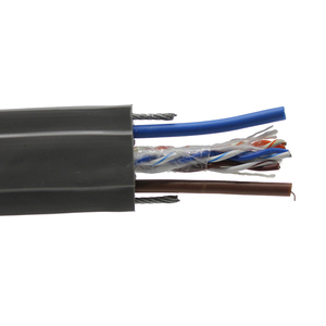 Cable de elevador de viaje de elevación plana UTP Cat5e sin blindaje para cámara CCTV - Product Image 1