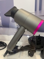 Pengering Rambut Elektrik Lipat Profesional Big Wind 2000W dengan Nozzle Konsentrator Teknologi Ion Negatif 2-Kecepatan/3-Suhu
