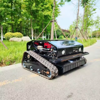 Livraison Gratuite Mini Tondeuse à Gazon Télécommandée Autonome à Batterie, Type Tracteur, Moteur Diesel, Zéro-Turn, à Chenilles - En Promotion