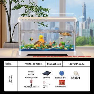 Approvisionnement direct usine : Aquarium cylindrique transparent HD pour poissons et tortues, idéal pour salon et balcon (aménagement paysager) - Product Image 6