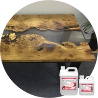 Table en bois de résine de coulée transparente 3:1 de coulée de résine époxy pour les tables de rivière et l'artisanat de bricolage avec des moules pour le caboteur de bijoux