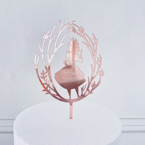 Nuovi Topper per Torte a Forma di <span class=keywords><strong>Angelo</strong></span> e Farfalla in Acrilico a Specchio, Decorazioni per Torte di <span class=keywords><strong>Compleanno</strong></span> - Product Image 1