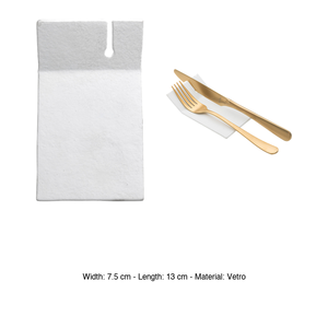 Repose-couverts d'angle en verre 13 × 7,5 cm Fait main M1934 - Product Image 3