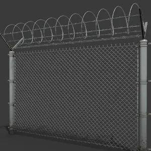 Wholesale High Quality Galvanized Chain Link Fence Y Post Diamond Fence For Airport