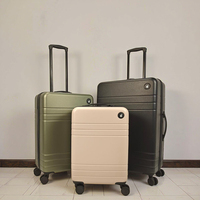 Ensemble de valises trolley de luxe personnalisables en ABS, élégantes et abordables pour des voyages stylés
