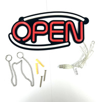 Enseigne néon ouverte, enseigne lumineuse LED néon personnalisée, enseigne néon ouverte pour vitrine de magasin, bar, café, restaurant, décoration murale
