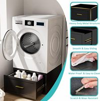 Casiers métalliques modernes avec tiroirs pour la maison, les appartements et les hôtels – Base pour machine à laver, rangement chambre/salle de bain