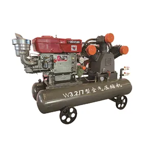 מפעל ישיר מכירות 3.2m 3/7bar 22kw נייד בוכנה מדחס אוויר על ידי מנוע דיזל