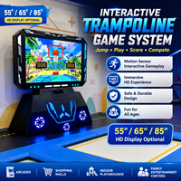 Équipement de jeu interactif pour parc de trampolines, équipement de fitness pour saut et mouvement, pour projets de terrains de jeux commerciaux intérieurs
