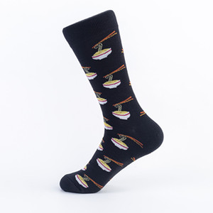 Calcetines de algodón para hombre con diseños variados: Palmera, Gorro de Graduación, Caqui, <span class=keywords><strong>Pollo</strong></span> Frito, Ramen, Comida y Estudiante - Product Image 3