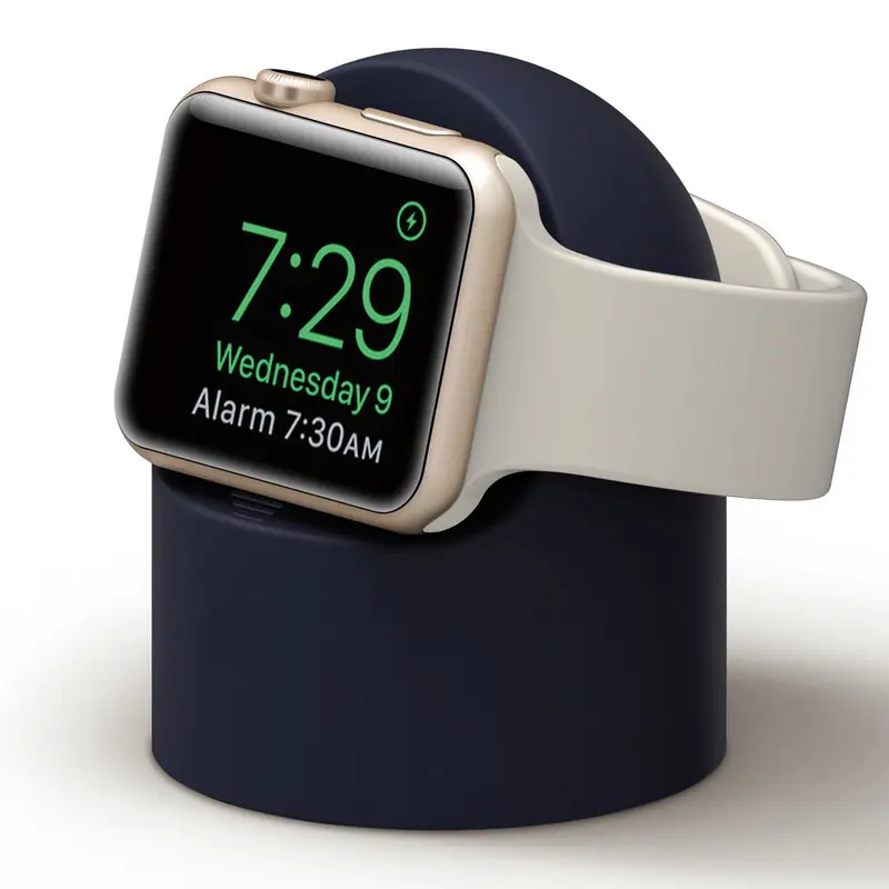 Smart Watch supporto di ricarica in Gel di Silicone in gomma per Apple Watch supporto in plastica per Dock di ricarica per Apple Watch staffa da tavolo