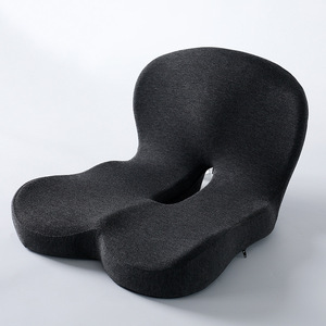 Coussin de siège ergonomique en mousse à mémoire de forme avec support lombaire pour chaise de bureau, siège de voiture, confort pour les longues sessions assises - Product Image 3