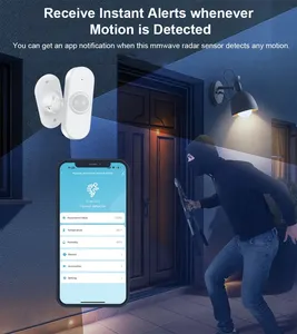 <span class=keywords><strong>Détecteur</strong></span> <span class=keywords><strong>de</strong></span> Présence <span class=keywords><strong>Humaine</strong></span> Intelligent Zigbee 24G à Radar à Ondes Millimétriques, <span class=keywords><strong>Détecteur</strong></span> <span class=keywords><strong>de</strong></span> Mouvement et <span class=keywords><strong>de</strong></span> Lumière pour Maison Intelligente, Alimentation USB, Contrôle par Application, Température - Product Image 4