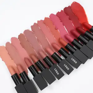 24 Stunden langlebiges Lippen-Make-up Benutzer definierte Lippenstifte Private Label Großhandel Nude Matte Lipstick Wasserdicht