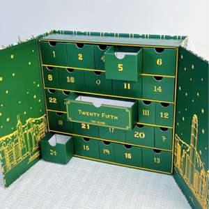 Caja de Regalo Rectangular Personalizada de Doble Puerta, Blanca y Gris, con Estampado en Caliente y Diseño de Logotipo - Product Image 1