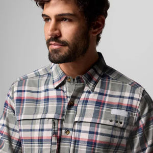 Chemise de pêche en denim à col ouvert avec logo Rashguard, protection SPF 50, style Western Fisherman, queue de poisson, masque intégré, boutons sur le dos - Product Image 6