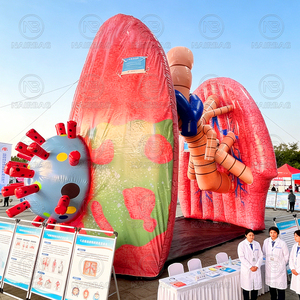 Modelo Inflável de Coração Gigante para Eventos Médicos, Modelo Inflável de Corpo Humano para Câncer, Modelo Inflável de Cérebro e Cólon - Product Image 3
