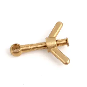 M10 M12 thép không gỉ Brass Eye Bolt Wing NUT