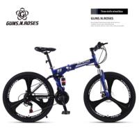 Vélo de montagne pliable pour étudiants personnalisé de 24 pouces/26 pouces, 21 vitesses/30 vitesses, à suspension intégrale, avec double amortisseur et freins à disque
