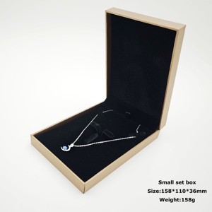 Kotak Perhiasan Sudut Siku Gaya Fashinal untuk Cincin, Kalung, dan Liontin Emas, Kemasan Mewah - Product Image 6