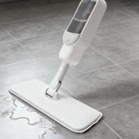 Serpillère à pulvérisation en microfibre JESUN avec bouteille détachable à une touche, serpillère plate à fine brume pour le nettoyage des sols en carrelage, bois et stratifié