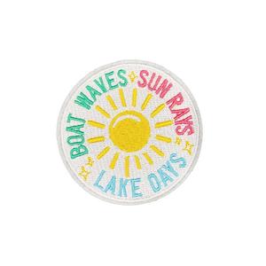 여름 트릴 트럭 운전사 모자 수 핑크 표범 호수 생활 보트 웨이브 패치 태양 광선 호수 파도 보트 일 내구성 레몬 - Product Image 1