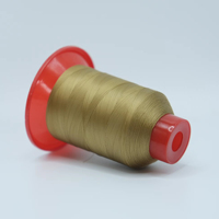 Yüksek Mukavemetli Sürekli Filament Polyester Dikiş İpliği 70D/3 Tex21 Ticket %100 Boyalı Düşük Çekme Yüksek Dayanıklılık
