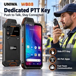 Smartphone robuste UNIWA W888 6,3 pouces 4G Android 11 IP68 NFC Écran LCD antichoc CDMA/LTE Français 4 Go 64 Go Batterie amovible 5000 mAh - Product Image 1