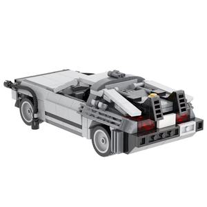 MOC1253 MOOXI Classics Move Back Future Coche de Carreras DMC-12, Bloques de Construcción de Plástico, Juguete de Construcción - Product Image 4