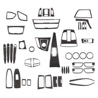 Pour BMW Série 3 Série 4 F36 de 2013 à 2019, accessoires intérieurs de voiture en fibre de carbone souple, kits d'autocollants de garniture, garniture intérieure bmw F30