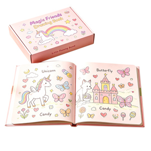 Libro <span class=keywords><strong>da</strong></span> colorare Magic Friends Unicorn con copertina rigida, a colori, con cartoni animati, con confezione regalo per bambini piccoli, per l'educazione artistica precoce - Product Image 1