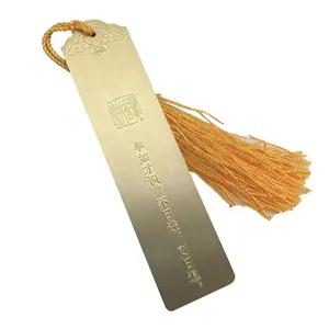 Tùy chỉnh trống 3D Tua trống kim loại Brass bookmarks men kim loại bookmarks màu in bookmarks Quà Tặng