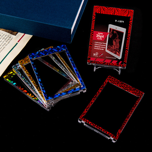 Estuche Magnético para Tarjetas con Lámina Dorada Holográfica Láser de 35PT con Protección UV para Colección de Tarjetas Deportivas - Product Image 6