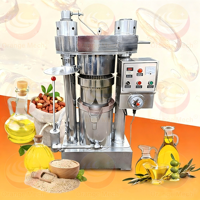 Presse hydraulique électrique compacte pour l'huile, idéale pour les petites entreprises de pressage d'huile à domicile et les petits moulin à huile
