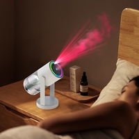Nouvel humidificateur ultrasonique rotatif à effet flamme, diffuseur de brume électrique intelligent pour voiture, mini humidificateur d'ambiance pour la maison