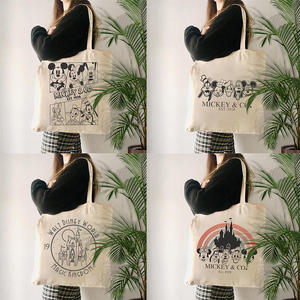 Bolsa de Hombro de Viaje Reutilizable para Mujer, de Poliéster, Tamaño Mediano, con Diseño de Dibujos Animados de Mega <span class=keywords><strong>Mickey</strong></span> y Amigos, para Compras - Product Image 2