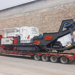 Equipo de Trituración de Piedra sobre Orugas, Estación de Trituración Móvil para Residuos de Construcción, Máquina Móvil para Fabricar Arena Montada en Vehículo - Product Image 5