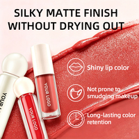Rouge à lèvres mat velours effet boue longue tenue, waterproof, non desséchant, texture lisse et onctueuse, haute couvrance