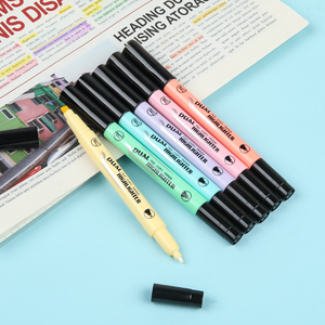 Gxin, precios de fábrica, 6 colores, rotulador resaltador personalizado, juego de bolígrafo fluorescente a base de agua para escuela y oficina - Product Image 4