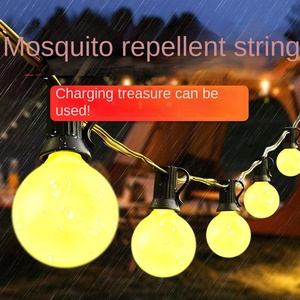 Linterna colgante para acampar al aire libre con energía solar portátil con carga USB impermeable con cargador de teléfono - Product Image 2