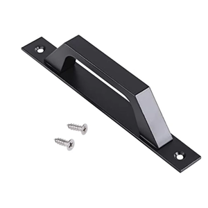 European Entry Modern Design Easy-Mounted Black Barn <b>Door</b> <b>Handle</b> <b>Pull</b> with Powder Coating for Kitchen Cabinets Wardrobe & Drawer - Product Image 2