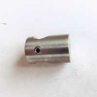 Usine directe moderne finition satinée acier inoxydable 304 tige support de barre transversale balustrade mains courantes escalier tuyau poteau connecteur