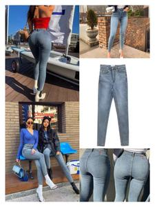 بنطلون جينز رجالي ونساءي جديد بقصة ضيقة للرجال والنساء رائج البيع بالجملة بسعر منخفض - Product Image 2