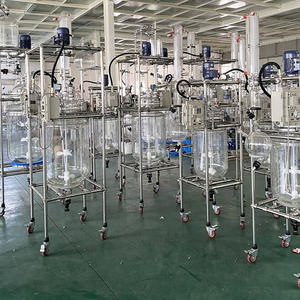 Recipiente de Vidrio de Borosilicato de 100 L, Reactor de Vidrio Cilíndrico de Vidrio Pyrex a Prueba de Explosiones Químicas de 100 <span class=keywords><strong>Litros</strong></span> - Product Image 6