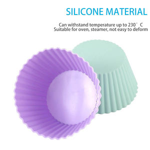 ZGBROTHERS TSH-MJ-06 Moule à muffins et à gâteaux rond en silicone de 7 cm de diamètre pour la pâtisserie DIY, qualité alimentaire, lavage à la main uniquement - Product Image 4