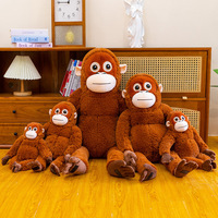 Nouveauté 2026 : Peluches gorille en gros, figurines singe, animaux en peluche, petites peluches singe simulées, sacs à dos
